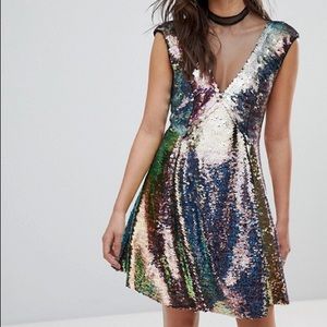 Free People Dance Til Dawn Sequin Dress